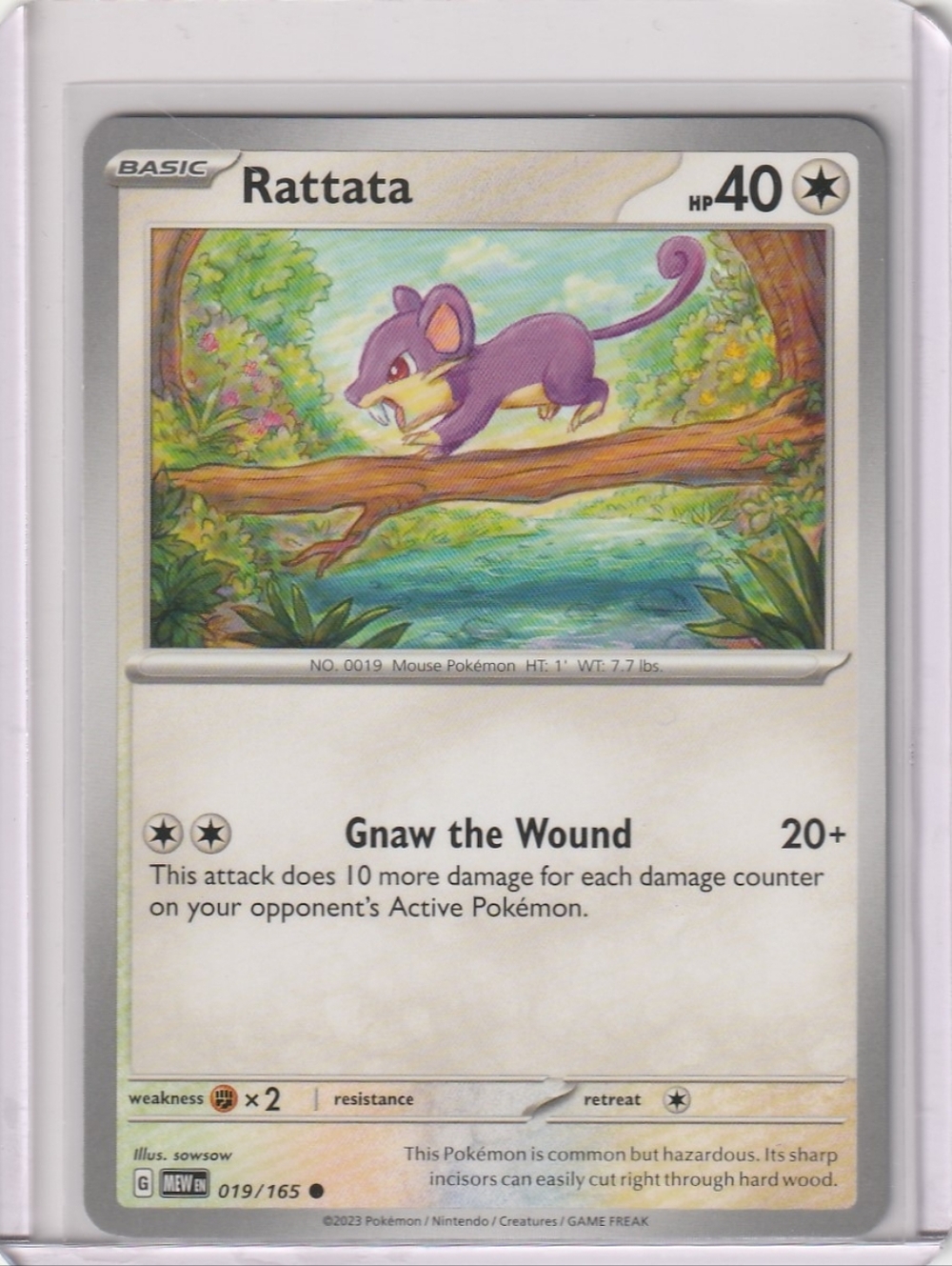 Rattata - SV: Scarlet & Violet 151 019/165 - Pokémon Trading Card